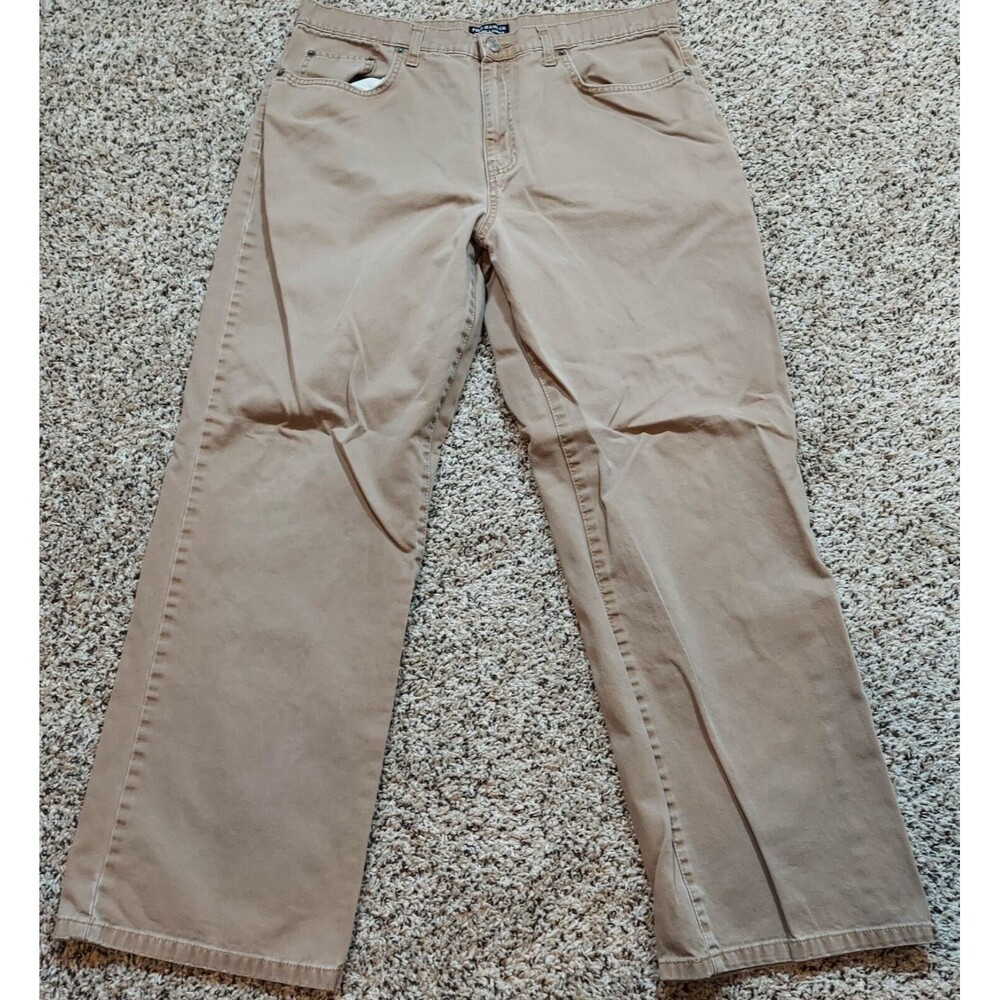 Polo Jeans Co Ralph Lauren Denim 34 Light Brown Straight Weathered Distressed